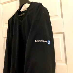“VW Drivers Wanted” Black Pullover Windbreaker